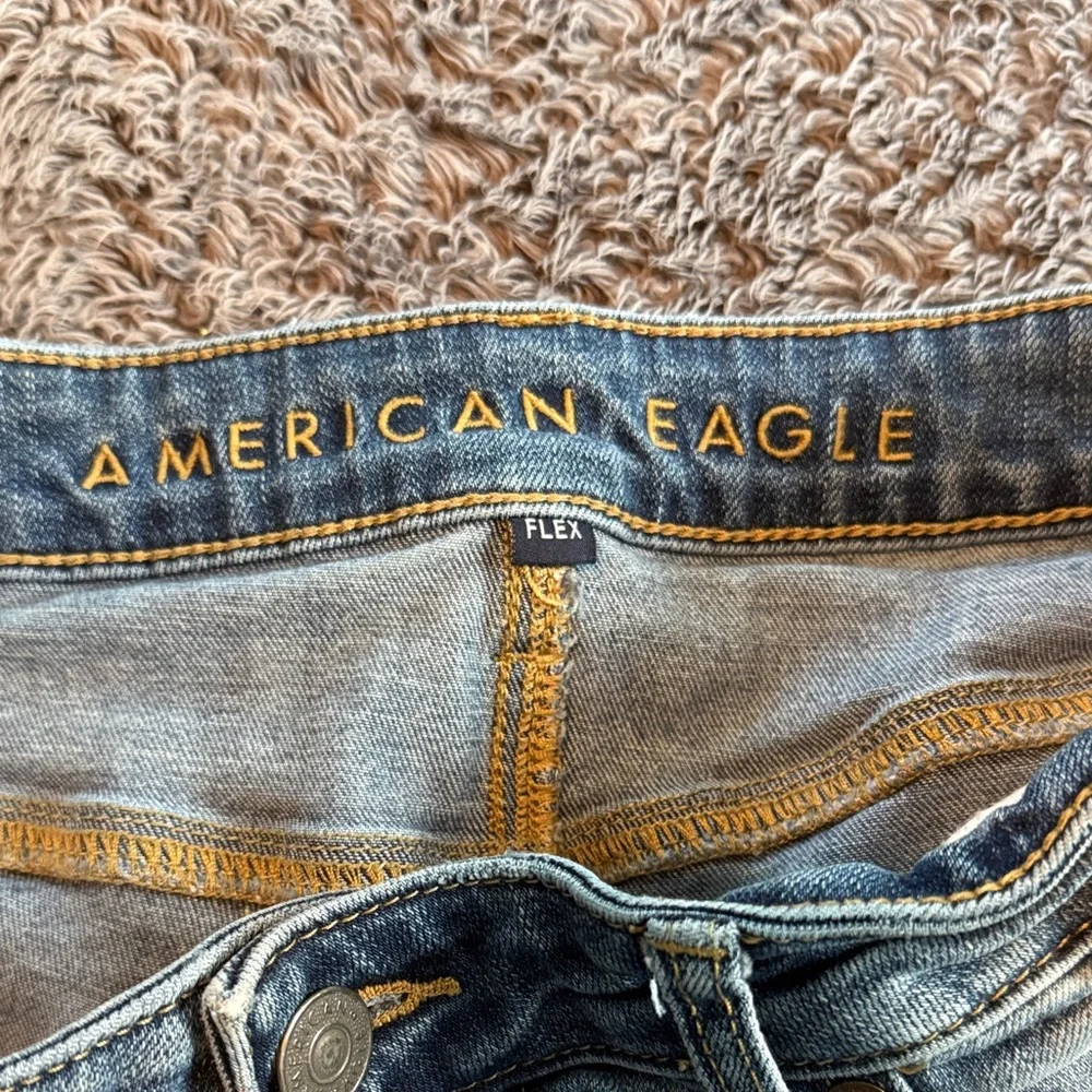 American Eagle Outfitters Light Blue Men's Straight Jeans - Picture 3 of 4